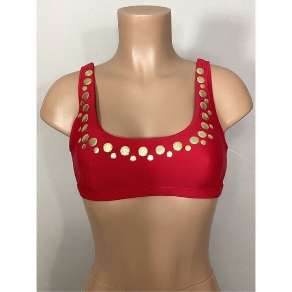 New. Athena red bikini top. Size 6-small - Picture 2 of 6